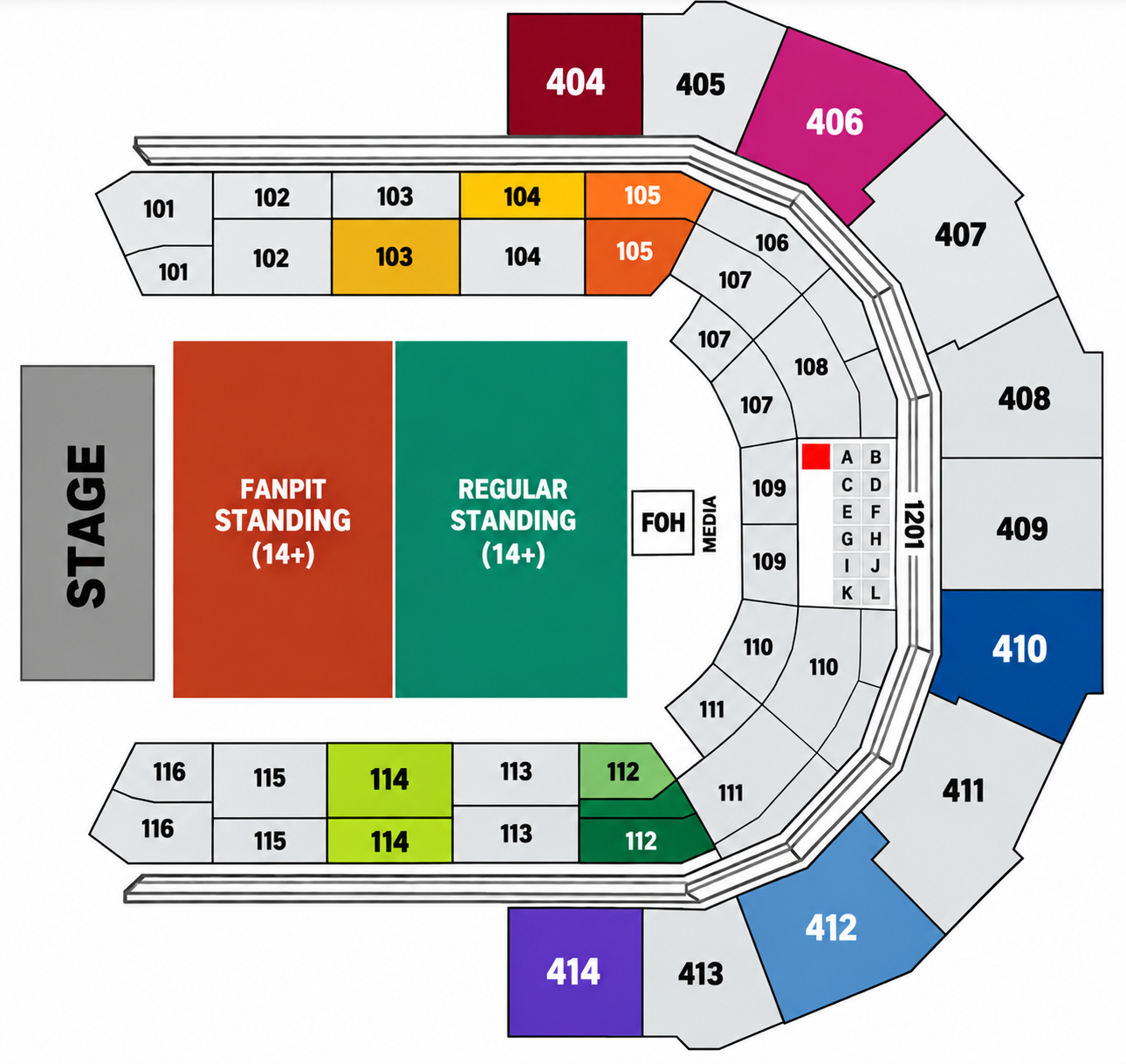 AMR DIAB - DUBAI venue layout