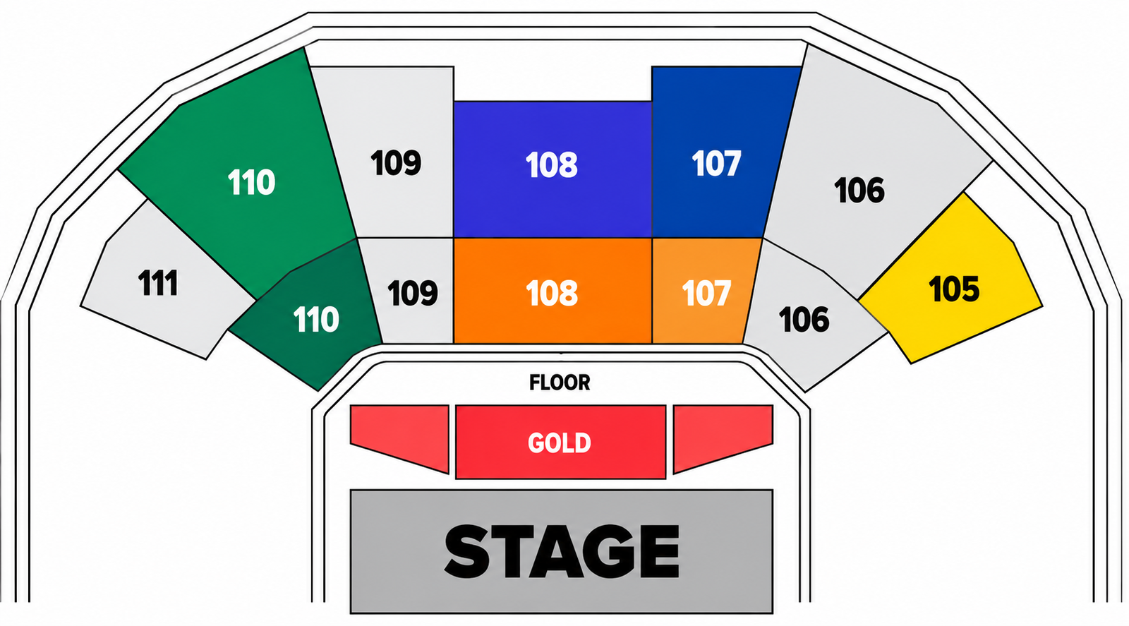 Ghostly Kisses - Abu Dhabi venue layout