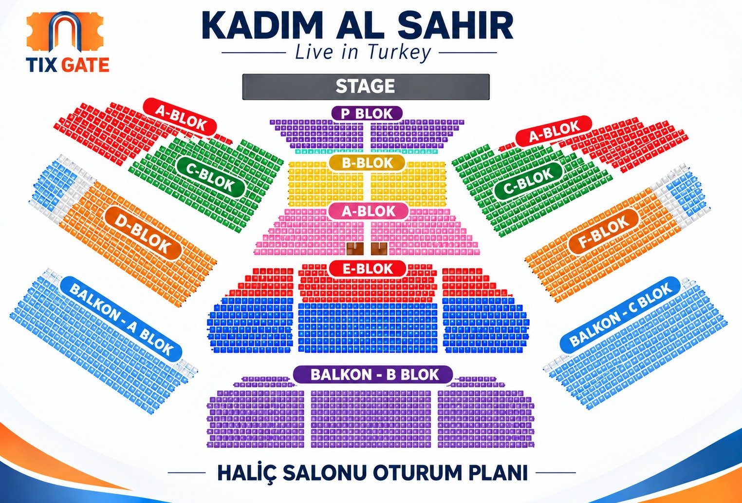 Kadhim Alsahir - Istanbul venue layout