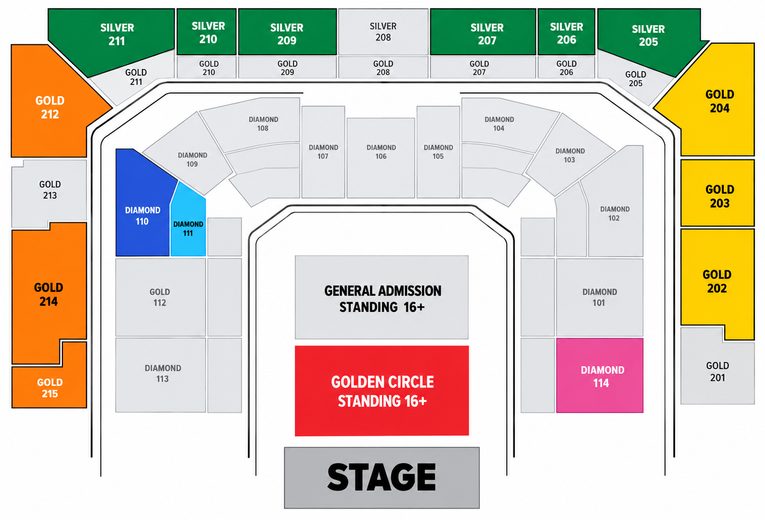 Tarkan - Abu Dhabi venue layout