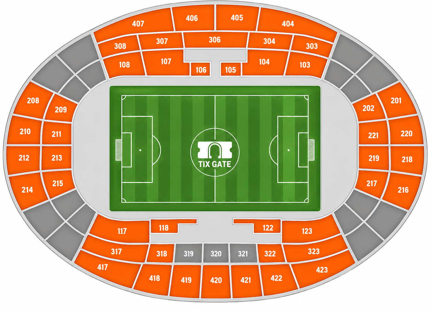 Paris SG vs FC Barcelona venue layout
