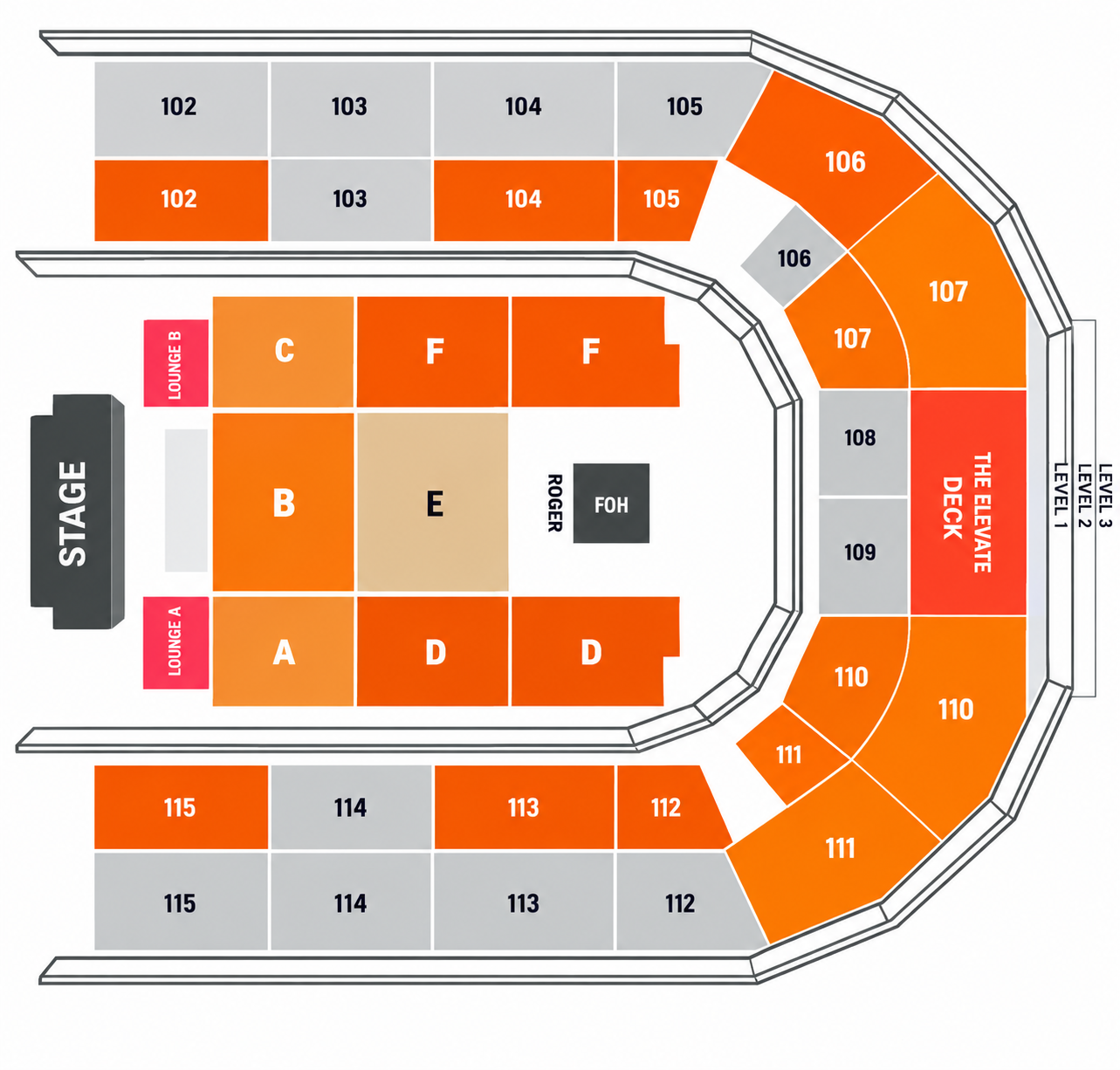 Nancy Ajram - Dubai venue layout
